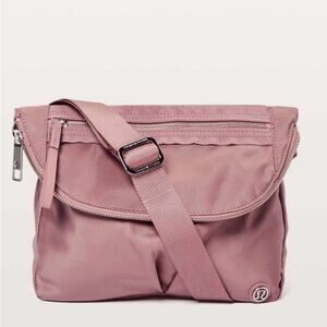 LULULEMON All Night Festival Bag Crossbody Travel Pink Spice Chai